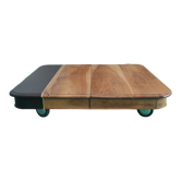 Table basse sur roues