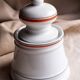 Vintage sugar bowl in Auteuil porcelain bistro service