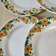 Set of 6 vintage buttercup model plates from Sarreguemines