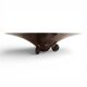 WMF Ikora sculptural Bauhaus bowl, silver-plated brass, by Paul Haustein, 1
