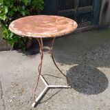 Table guéridon de jardin ancien fin XIXème