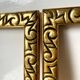 Pair of antique art nouveau gilded wooden  frames