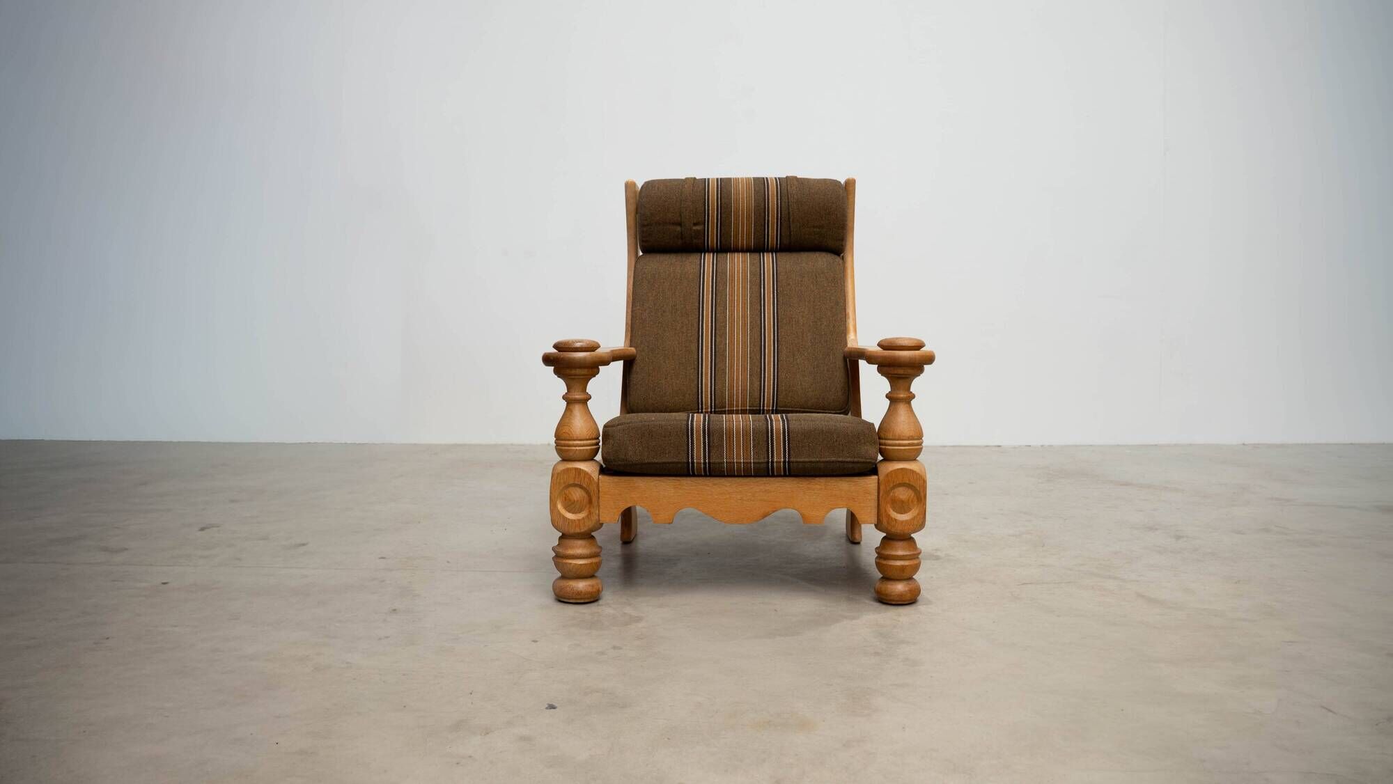 Danish high back lounge chair