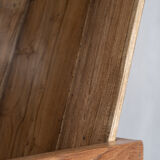 Armchair in natural wood (teak) minimalist design