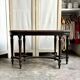Dark wood piano bench
