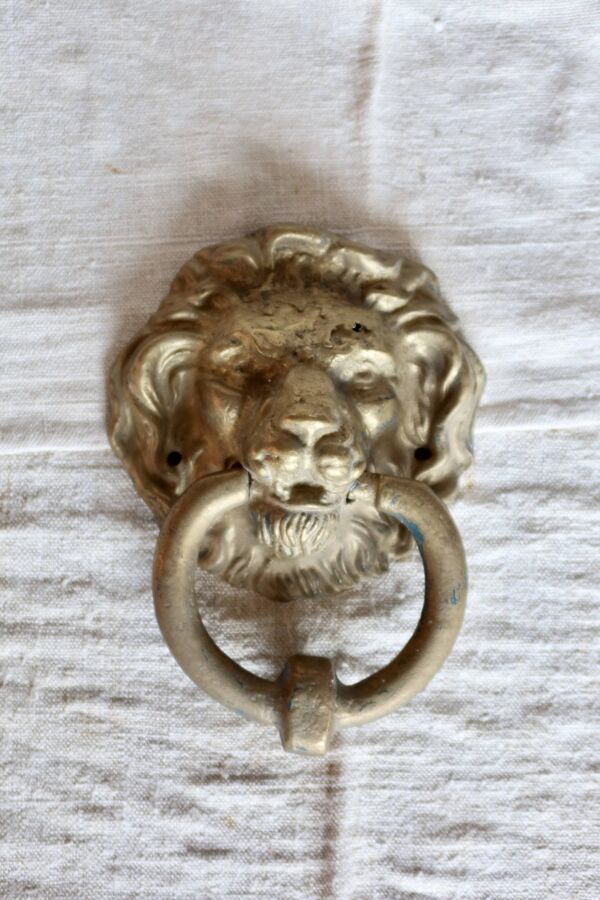 Heurtoir de porte vintage — Tête de lion