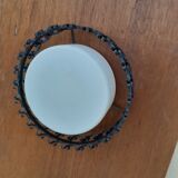 Vintage wrought iron ceiling lamp year 50 60 chandelier