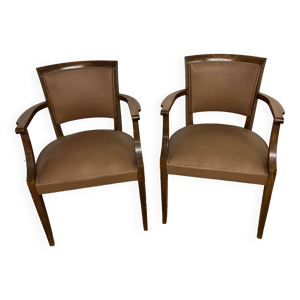 Paire de fauteuils bridge