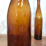 Lot of 6 bottles of bubbled glass.