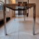 1970s glass and chrome design desk attributed to Willy Rizzo
