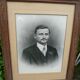 Pair of wooden frames with signed photos, 1923