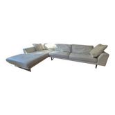 Roche Bobois leather corner sofa