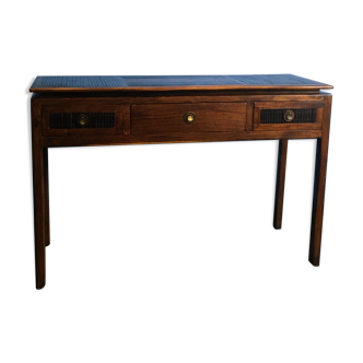 Console style chinois avec trois tiroirs