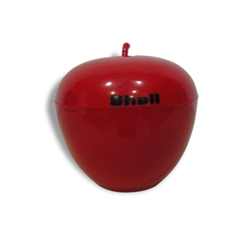 Seau a glace "pomme rouge" vintage 1970; Shell