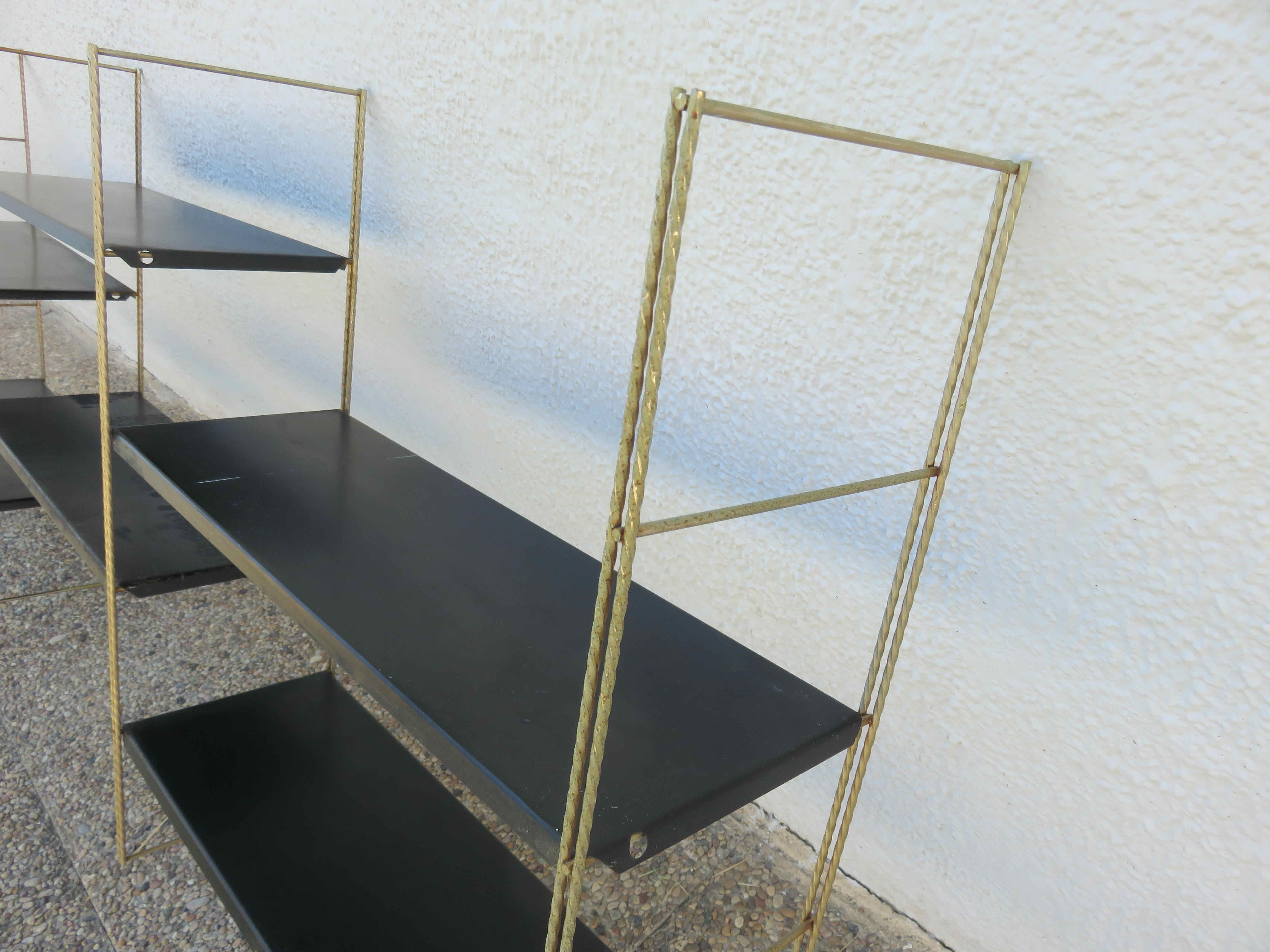 Modular wall shelf string 50s 60s