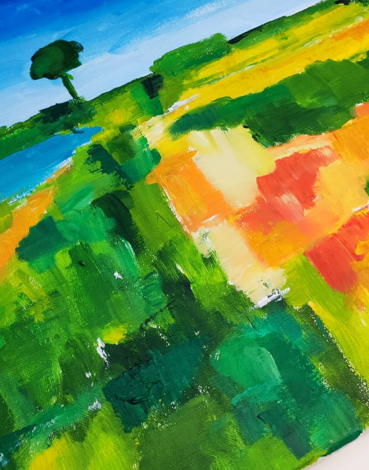 Modern Mediterranean landscape
