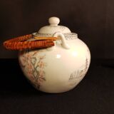 Japanese geisha lithophane tea set