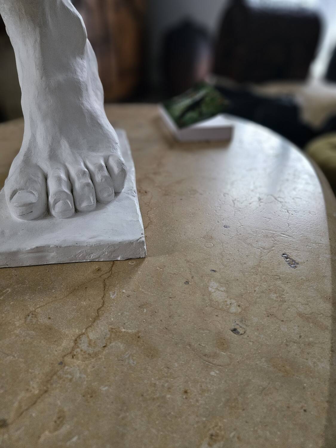 Natural stone coffee table from the 20th century.