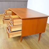 Teak desk scandinavian work 1960