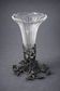 Antique Art Nouveau vase in crystal and patinated bronze – circa 1895–1910