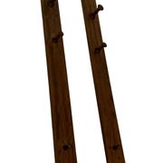 2 portemanteaux muraux danois vintage en teck