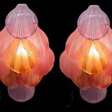 Multicolored Glass Shell  Sconces Set of 2