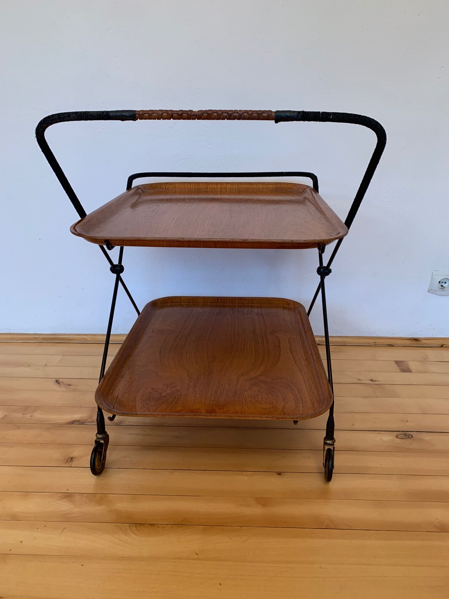 A bar trolley designed by Paul Nagel, JIE Gantofta, Sweden, 1950s