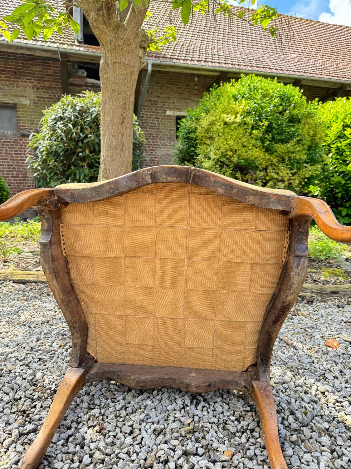 Fauteuil En Noyer D’époque Louis XV XVIII Eme Siècle