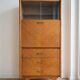 Vintage 1950s wooden display cabinet
