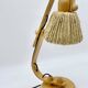 Lampe articulée en bois et corde, années 70