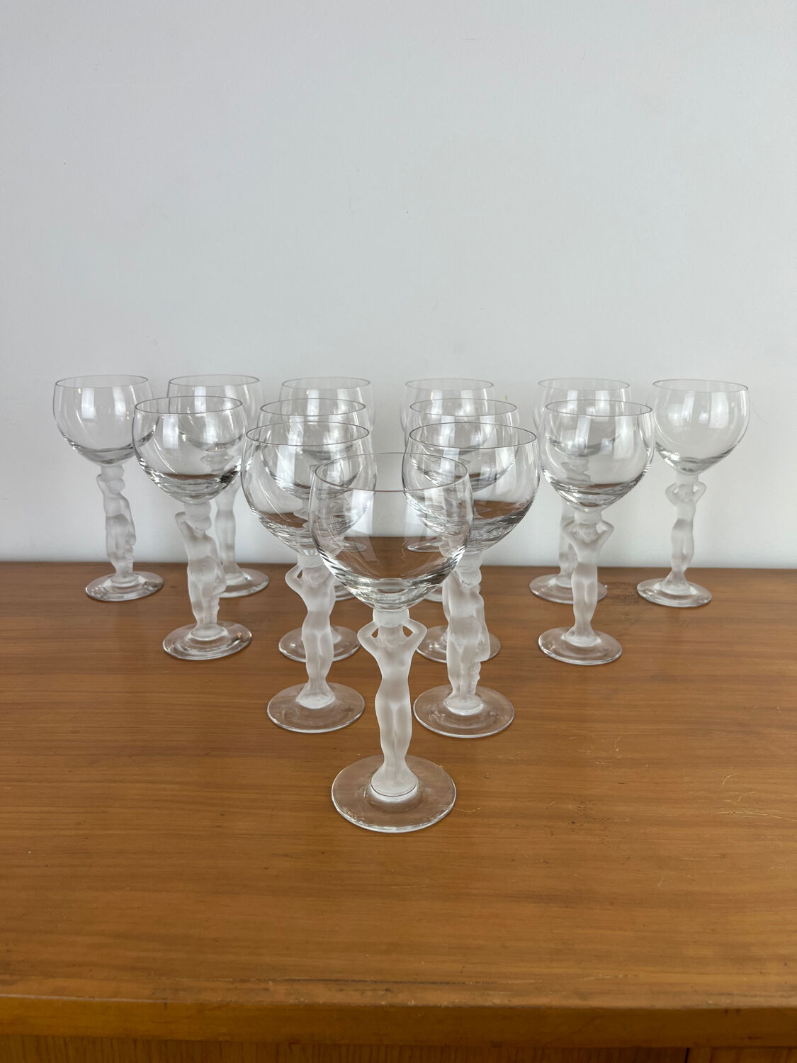 Bayel Venus and Bacchus 13 crystal wine glasses