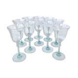 Ensemble de 10 verres à pied vintage
