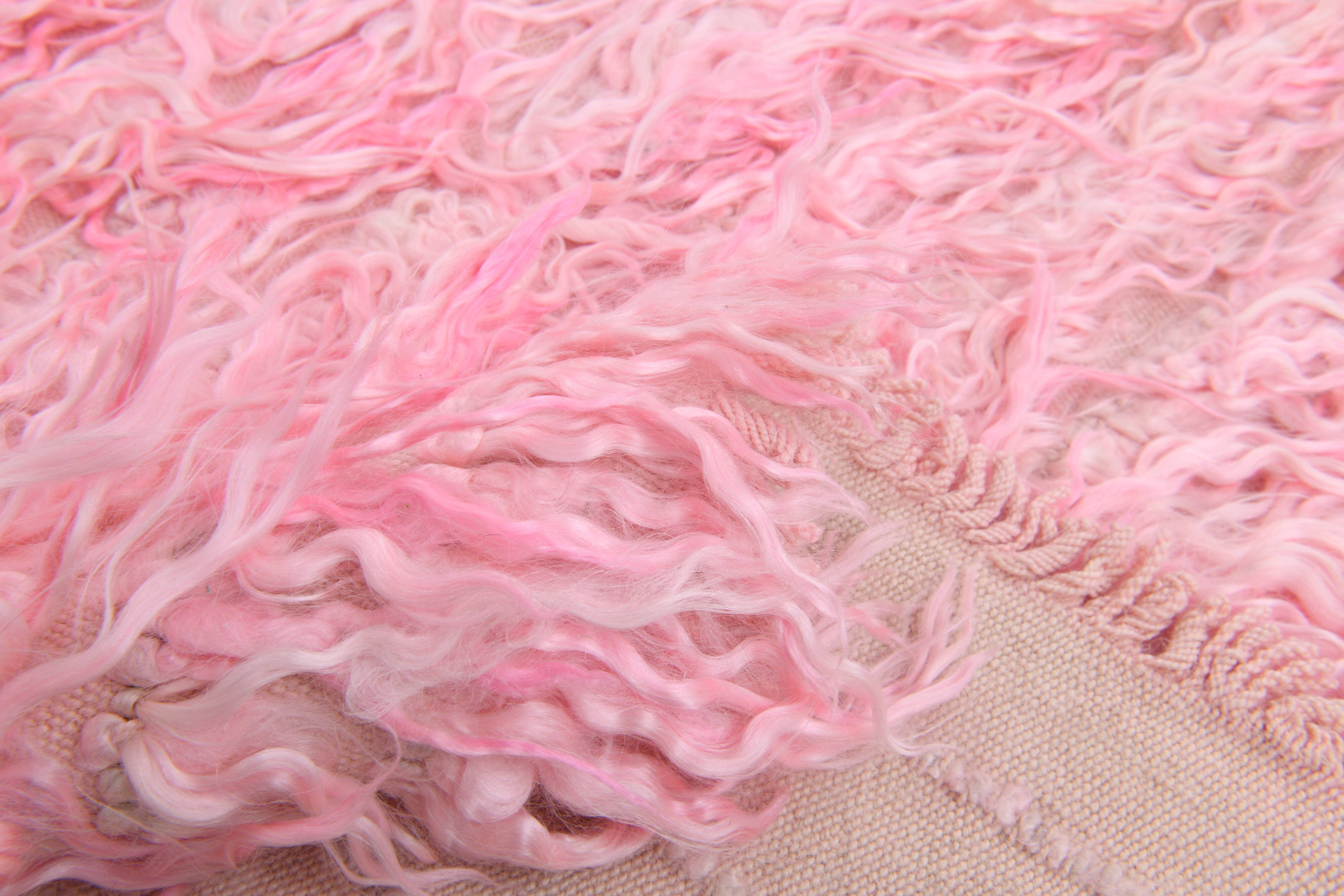 3x10 Dusty Pink Vintage Runner Rug 98x314Cm