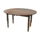 Oval dining table folding