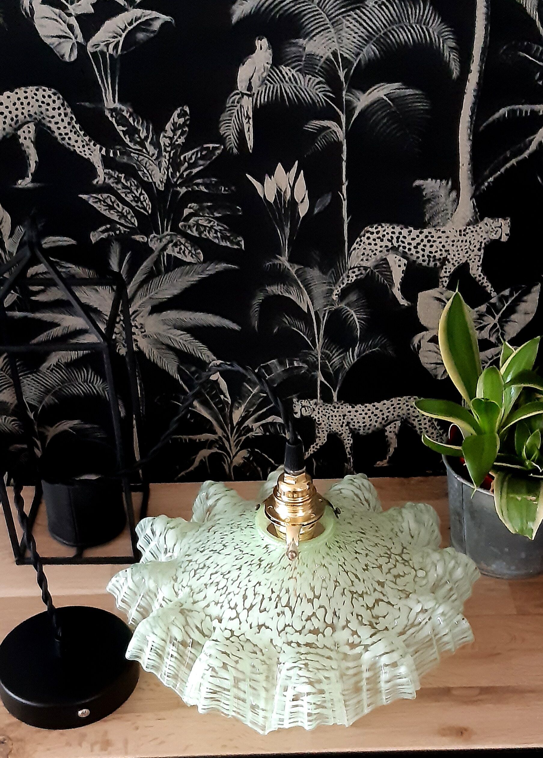 Clichy vintage glass hanging
