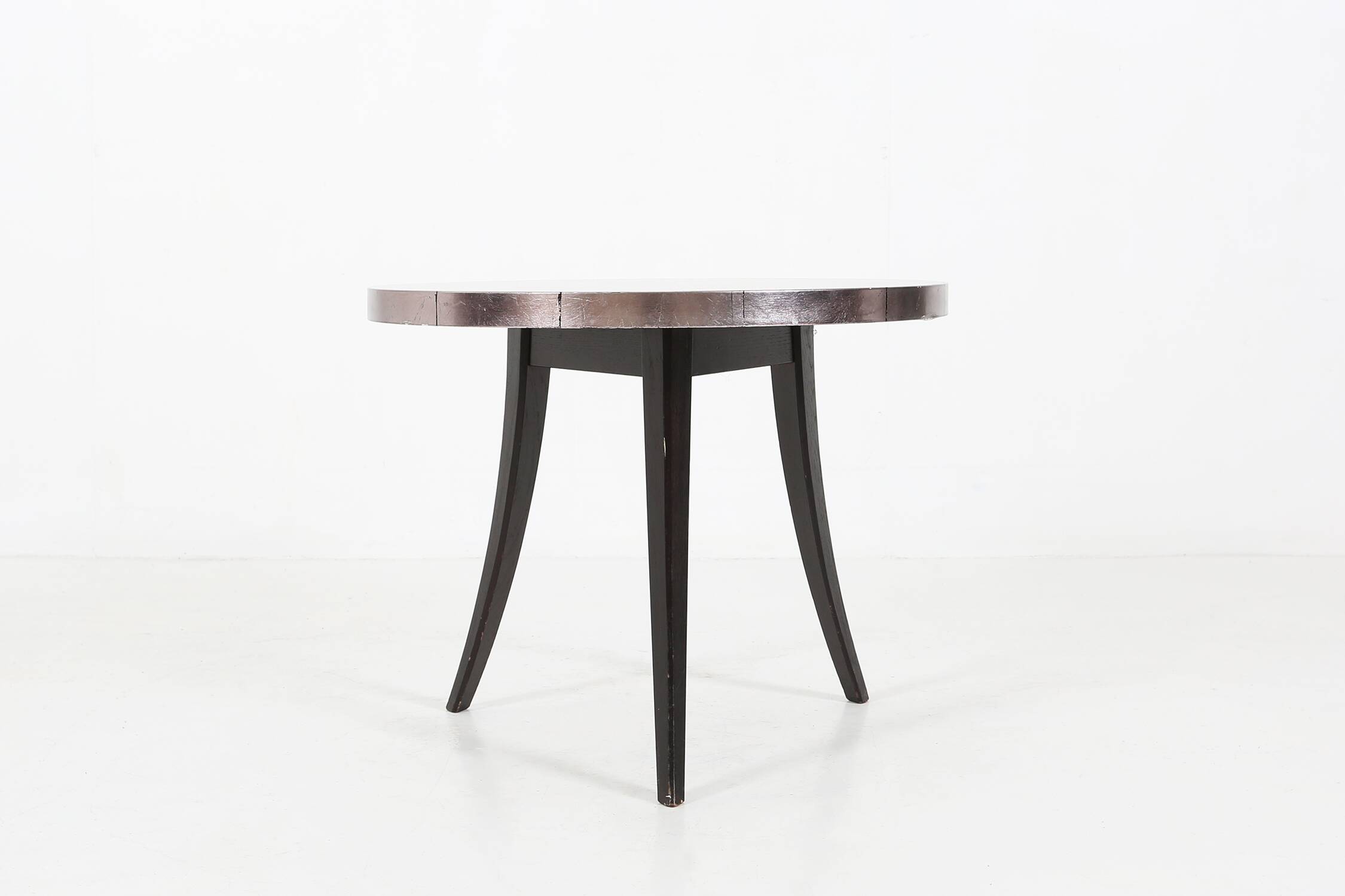 Table basse tripode vintage française des années 80