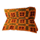 Vintage 70s blanket Le Mouflon 100% viscose - 2.20m x 2.40m