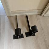 Andiron log door design French work