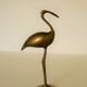 Flamant rose vintage en laiton