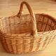 Grand panier en osier fait main - panier de pique-nique - Vintage