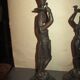 Pair of antique Egyptian-style spelter torches.