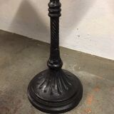 Old foot cast-iron bistro and brass round tray