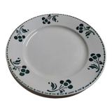 1900 1905 set of 7 earthenware plates Badonviller France Cherry model