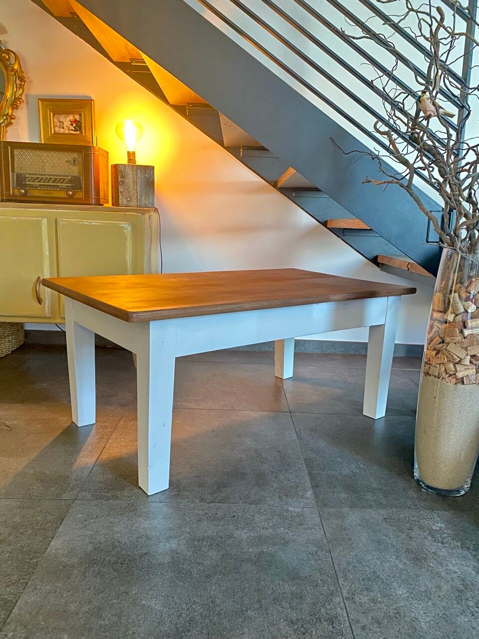 Solid wood coffee table