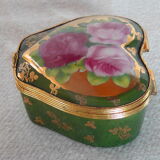 Jewelry box Heart Porcelain of Limoges J. Valade