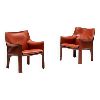 CAB 414 Armchairs by Mario Bellini for Cassina, Italy, 1970s