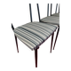 Set of 4 restored Colette Gueden chairs from the 1950s