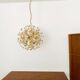 Large Floral Crystal Glass Ball Chandelier by Palwa