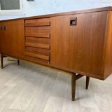 Vintage Scandinavian teak sideboard signed Eros, 60s