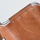 Tabourets de bar en cuir Charlotte Perriand Station de ski des Arcs France 1960